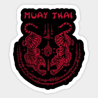 Muay Thai Tiger Sak Yant Tattoo Kickboxing Thailand Sticker